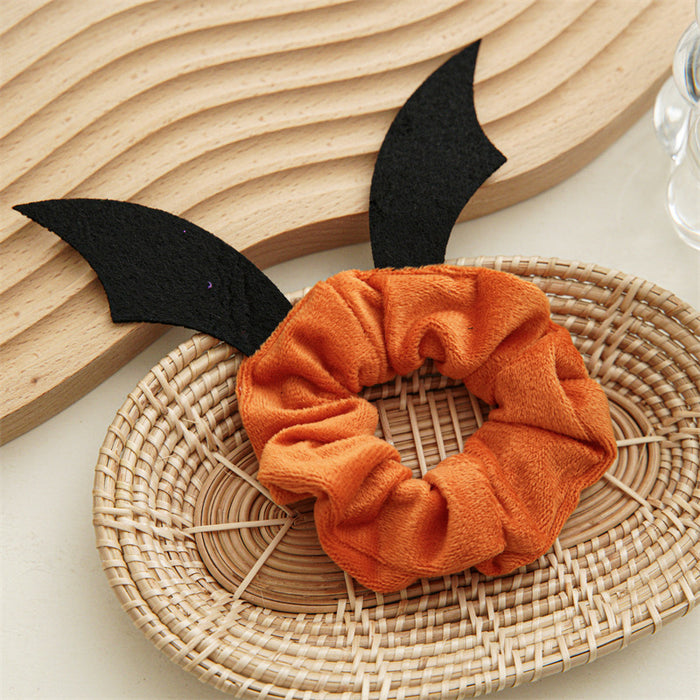 Wholesale Halloween Christmas New Antler Bat Flannel Large Intestine Hair Tie JDC-HS-SanTai002