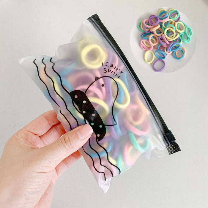 Wholesale 3cm Kidsren's Hair Scrunchies Colorfulful Seamless Hair Rope Hair Rubber Band