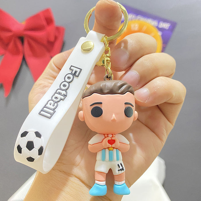 Wholesale Cartoon Soccer  Keychain Bag Pendant