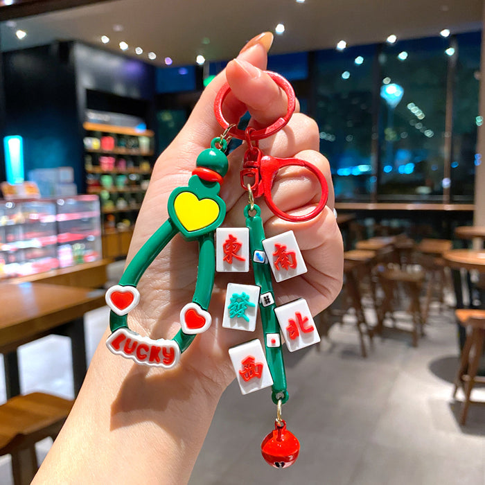 Wholesale Silicone Keychain Trendy Christmas Bag Charm