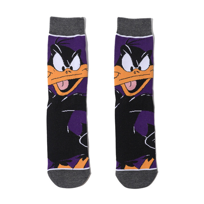 Wholesale tide socks men's cotton cartoon tube socks women's socks factory animation socks