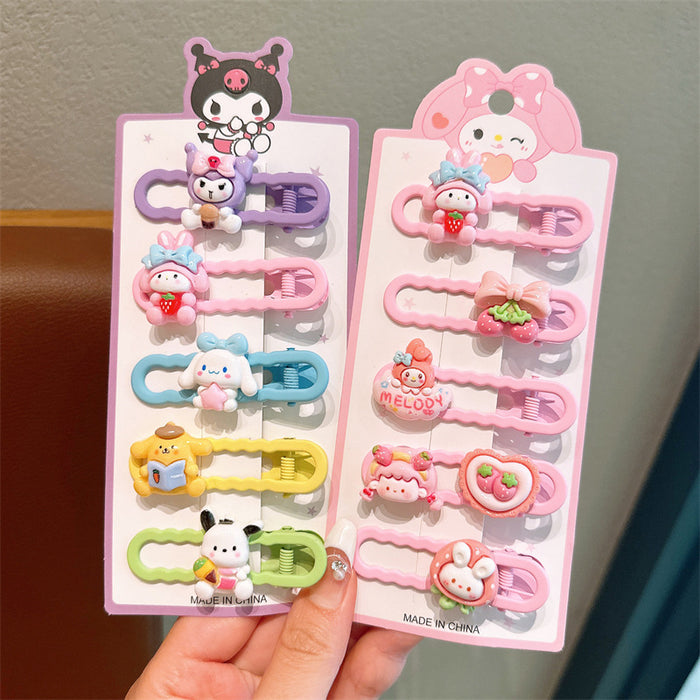 Wholesale Cartoon Hairpins Little Girls Hair Accessories Cute JDC-HC-DF010