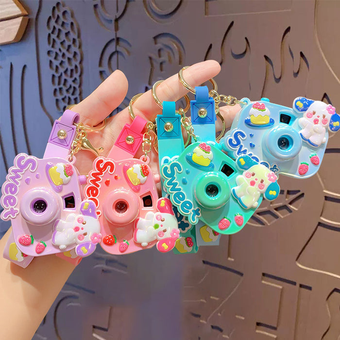 Wholesale Cute Cartoon Projection Camera PVC Keychain JDC-KC-ZhongC013