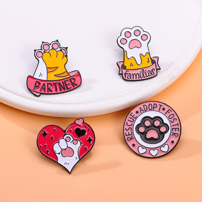 Wholesale Original Love Cat Claw cartoon cute brooch