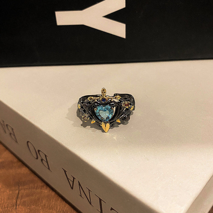 Wholesale Personalized and fashionable open-end ring, simple and niche food ring