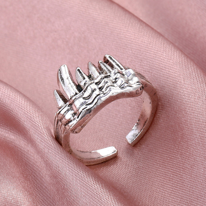 Wholesale Fangs Ring Alloy Open Animal Ring Internet Celebrity Trendy