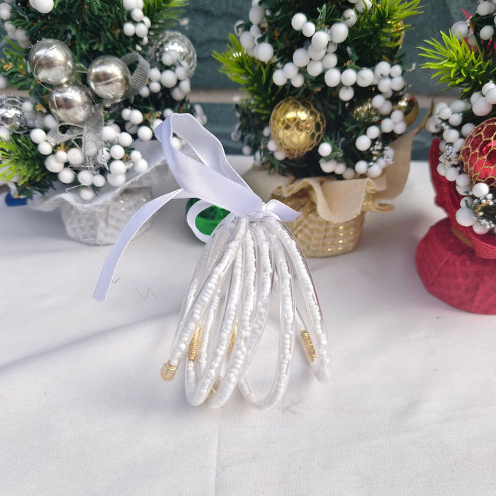 Wholesale 6-layer ribbon silicone tube Christmas bracelet