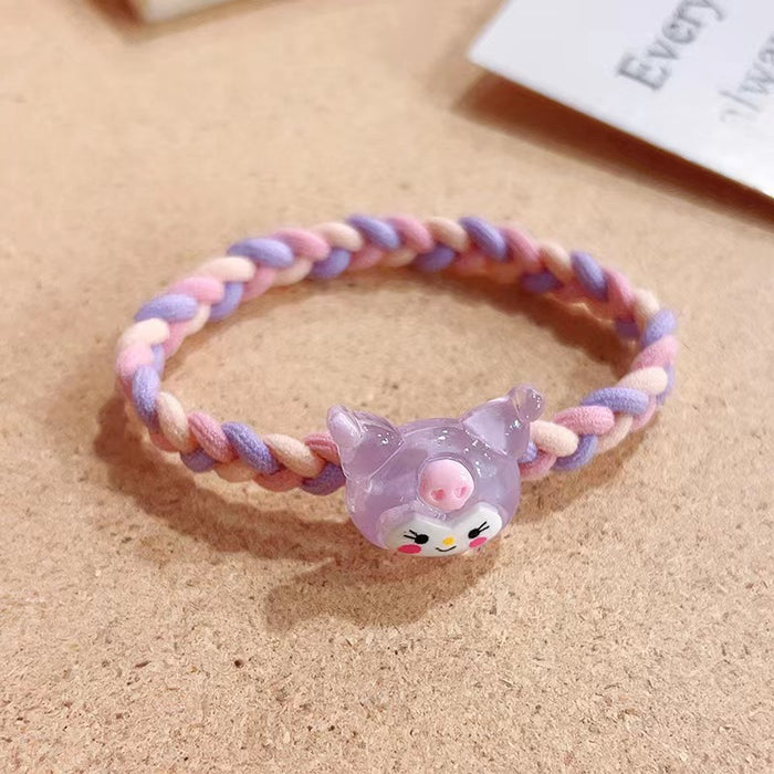 Wholesale Cartoon Cute Braided Fabric Hair Tie JDC-HS-Weiye006