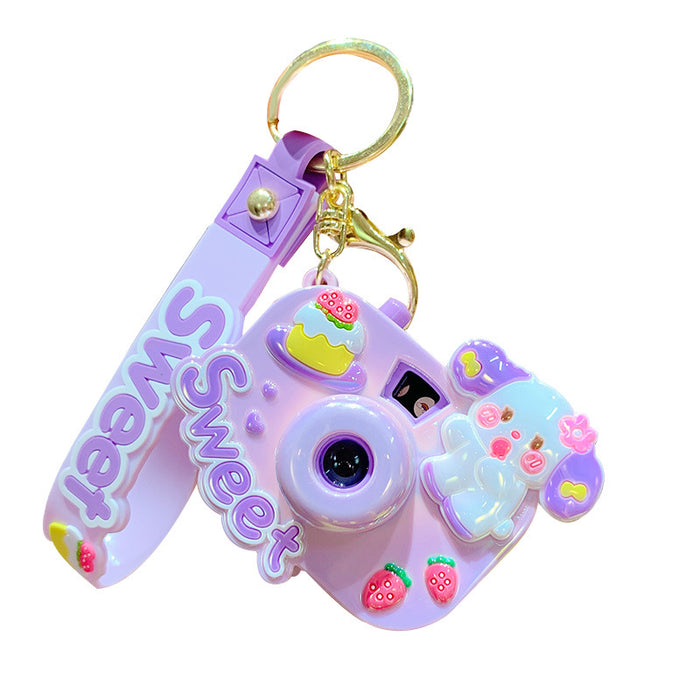 Wholesale Cute Cartoon Projection Camera PVC Keychain JDC-KC-ZhongC013