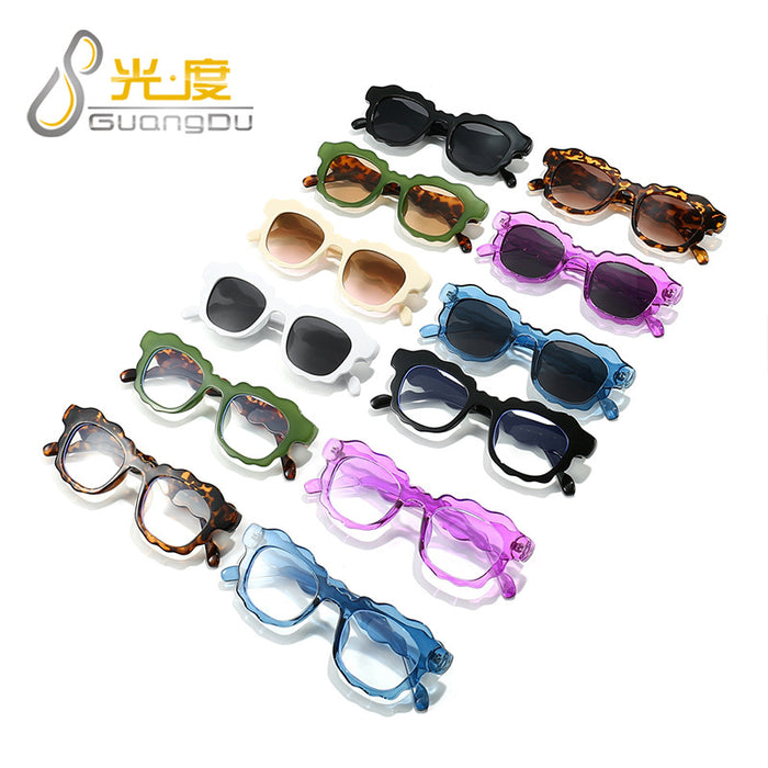Wholesale Wave sunglasses, cloud personality runway sunglasses, fashionable and versatile sunglasses