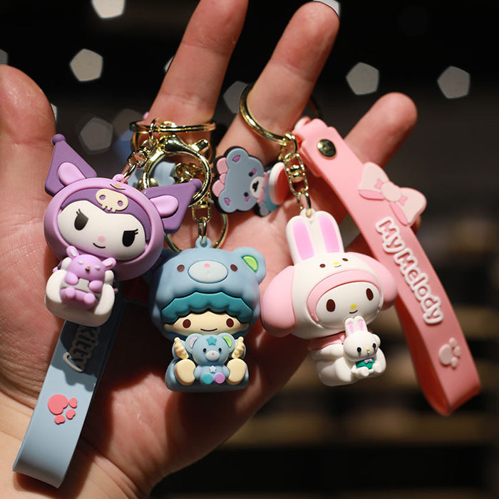 Wholesale Cartoon Doll Silicone Keychain JDC-KC-NiuTe001