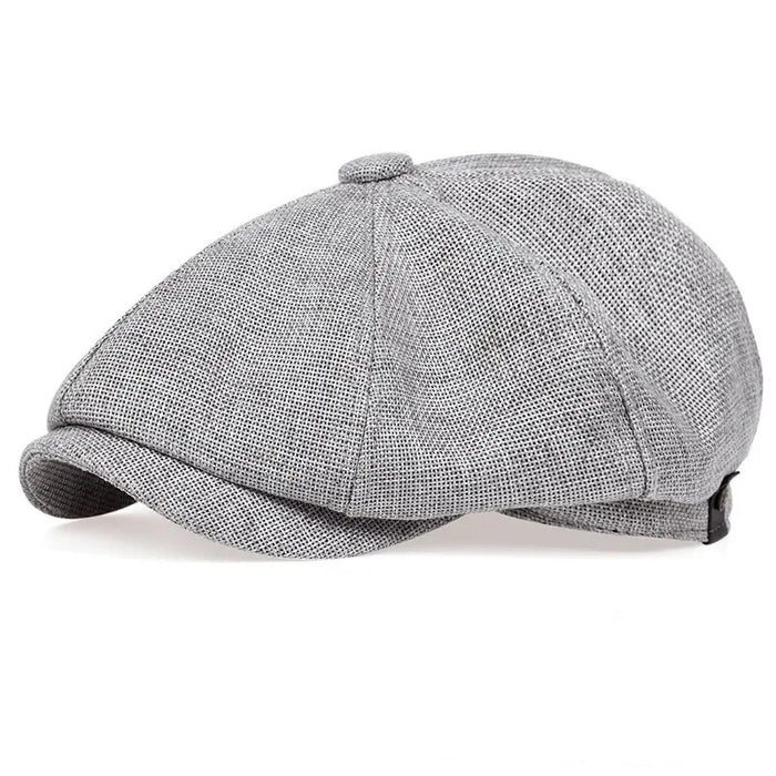 Wholesale Octagonal Hat Linen Cap  Retro Beret