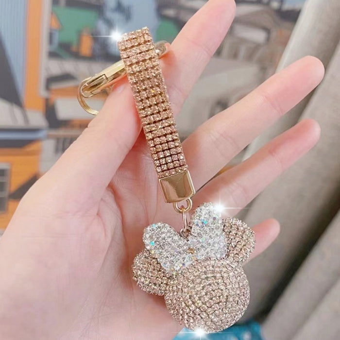 Wholesale Diamond Keychain Cute Cartoon Pendant JDC-KC-NaiLi001