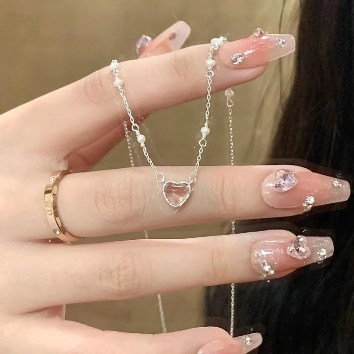 Cat's Eye Love Necklace Women's Light Necklace