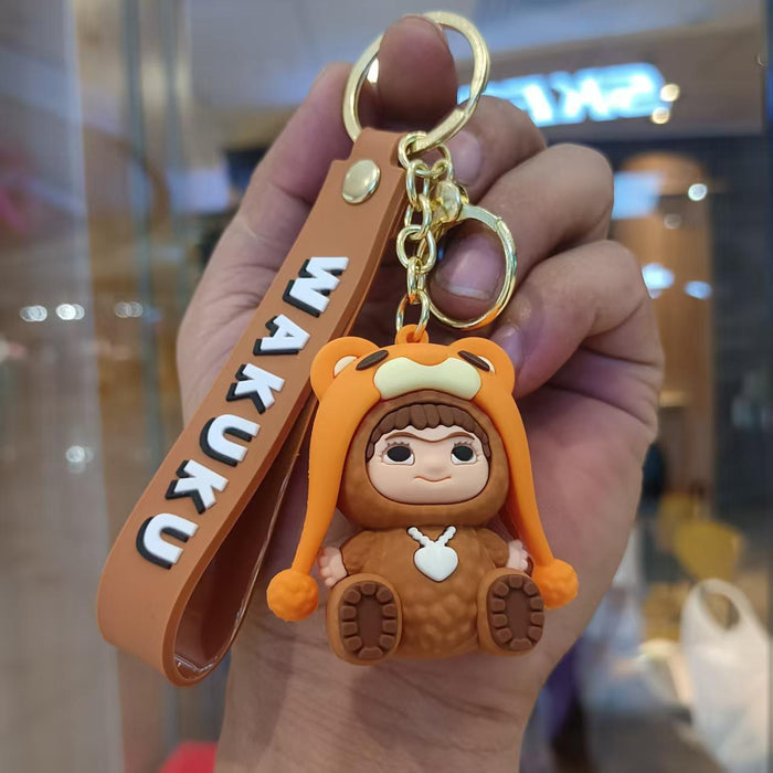 Wholesale Cartoon Soft PVC Keychain Charm