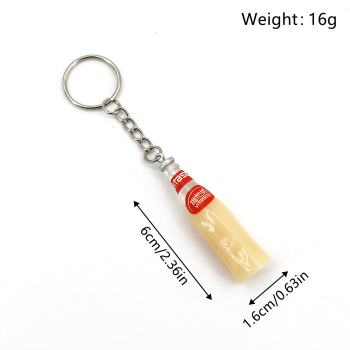 Wholesale Beverage Bottle Resin Keychains JDC-KC-HaoAn015