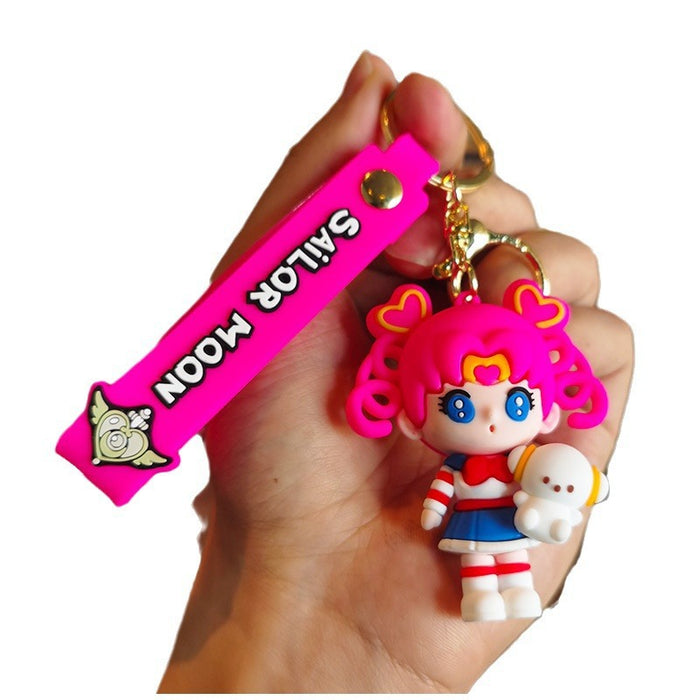 Wholesale Cartoon Silicone Doll Keychain JDC-KC-Tingm200