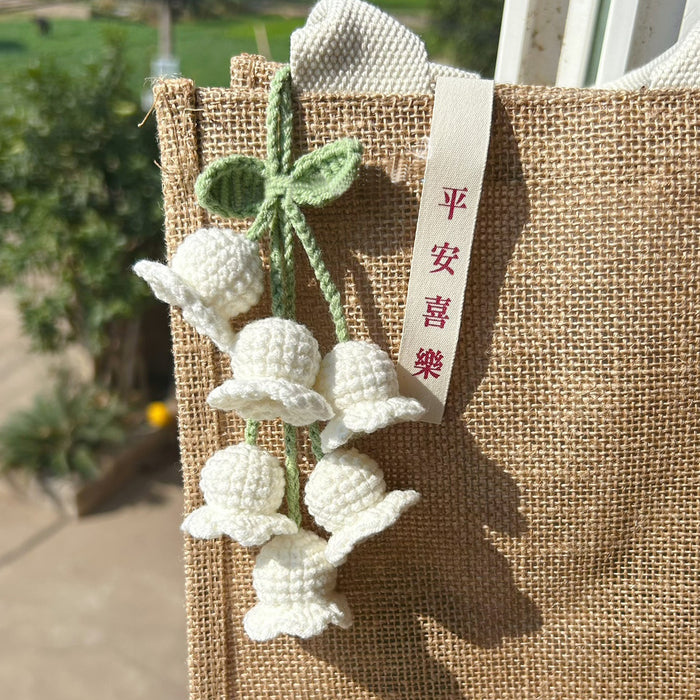 Wholesale lily pendant cute Mori finished handmade bag key gradient pendant