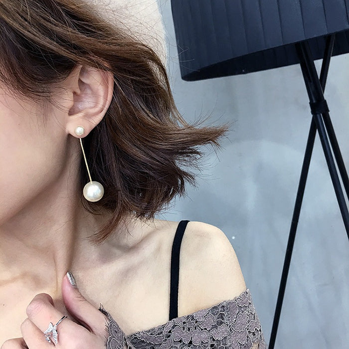 Wholesale Pearl earrings temperament earrings personality versatile pendant long