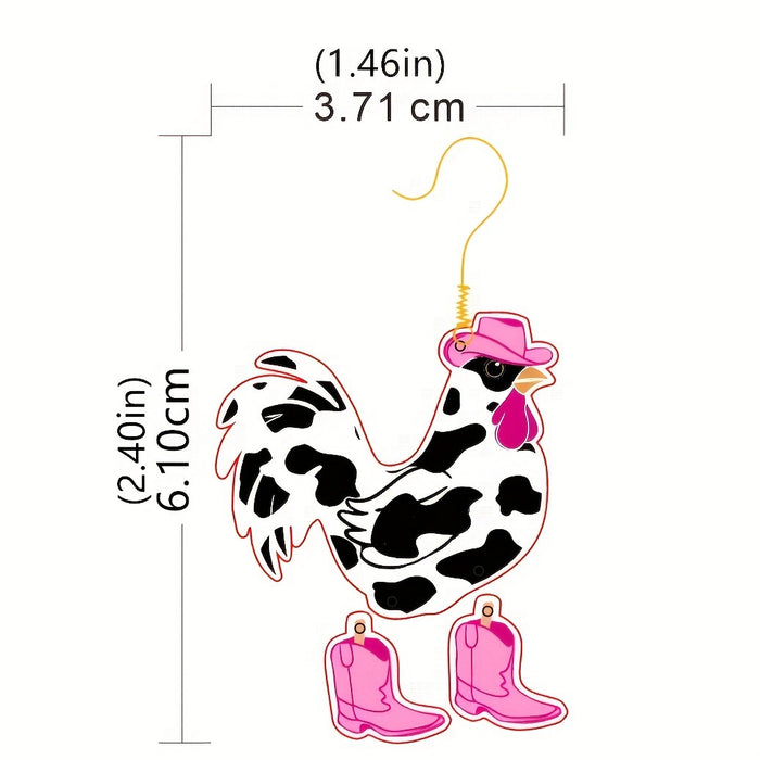 Wholesale Flat acrylic earrings Christmas funny creative animal earrings