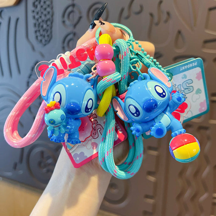 Wholesale Cute bag keychain backpack plush pendant key ring
