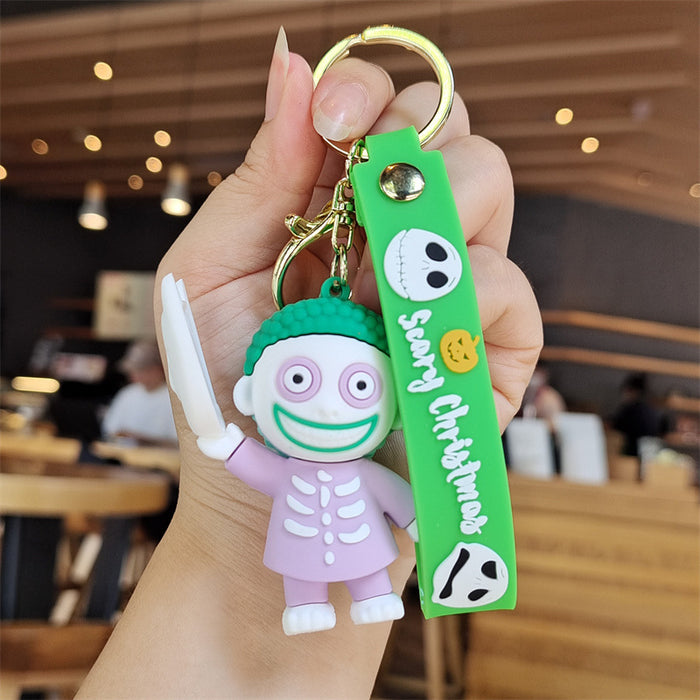 Wholesale Cartoon Doll Silicone Keychain JDC-KC-SuCheng004