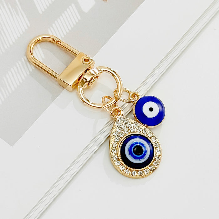 Wholesale Devil Eye Keychain Blue Eyes Oil Dripping Keychain