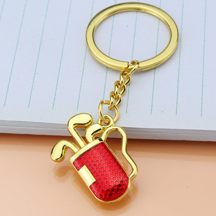 Wholesale Zinc Alloy Golf Barrel Keychain JDC-KC-XunX020