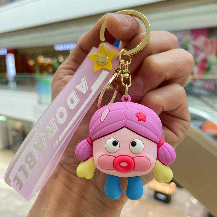 Wholesale Keychain Cute Doll Car Keychain Bag Pendant Doll Grabbing Machine Small Gift Wholesale