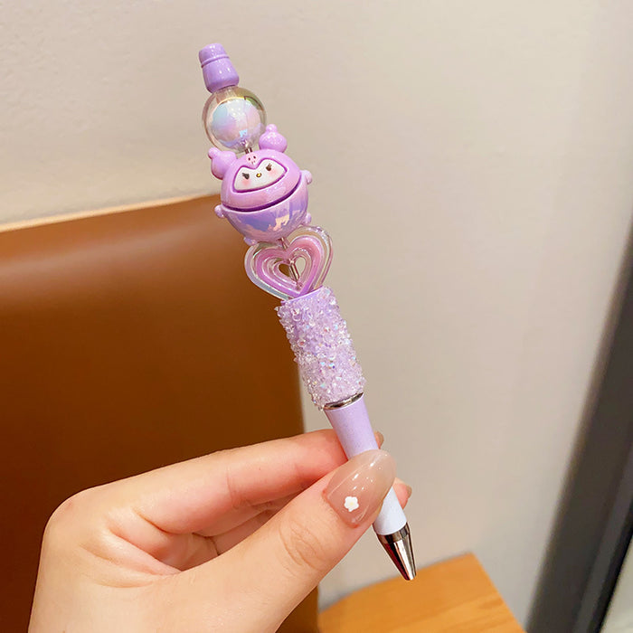 Wholesale Rhinestone Black Neutral Pen Cartoon Ballpoint Pen