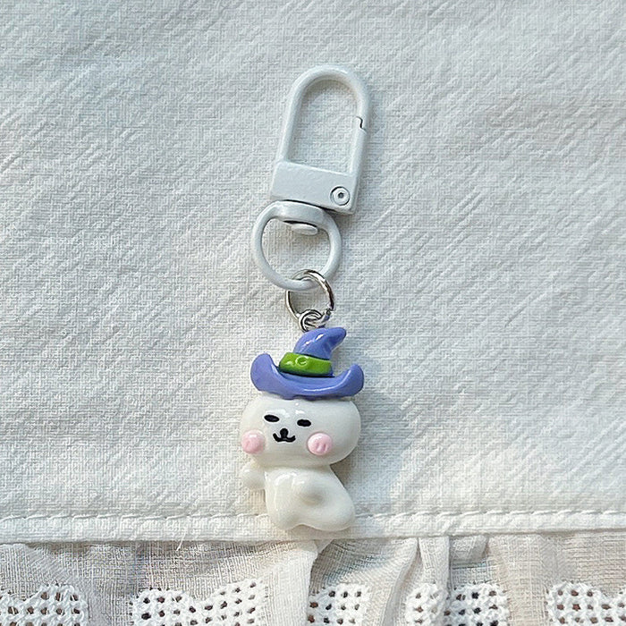 Wholesale Halloween Ghost Skeleton Keychain Cute Gift for Students MOQ≥2