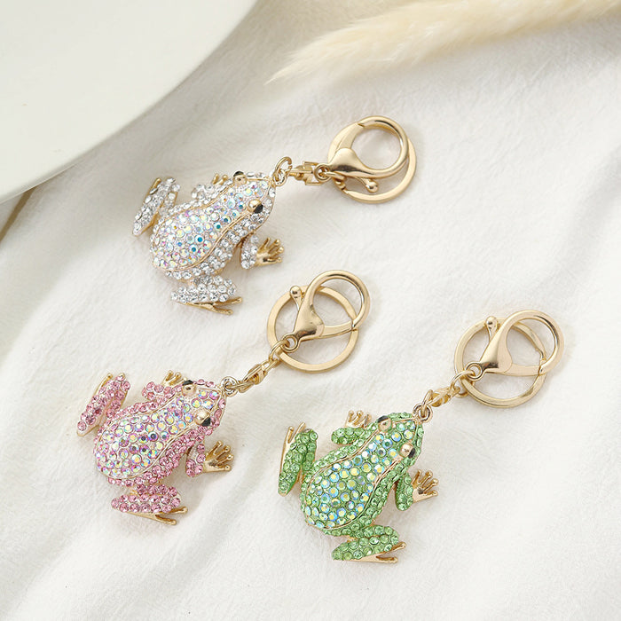 Wholesale Frog Diamond Alloy Keychain JDC-KC-ChaoK052