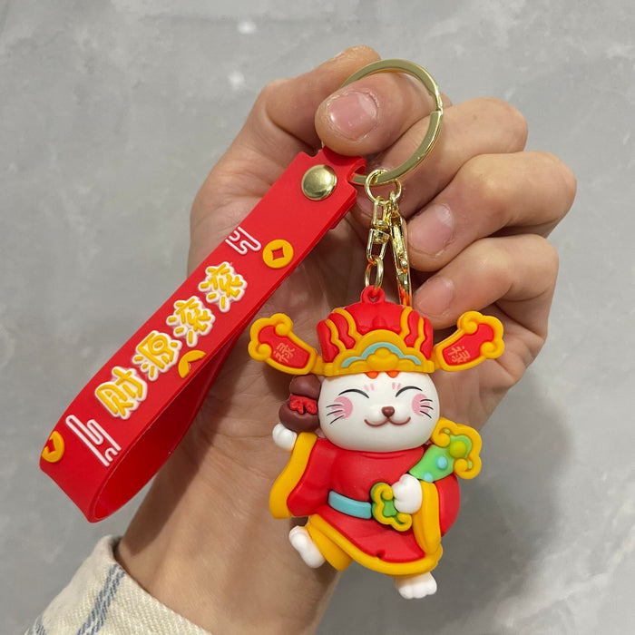 Wholesale Couple keychain, handbag pendant, car keychain, doll machine, small gift