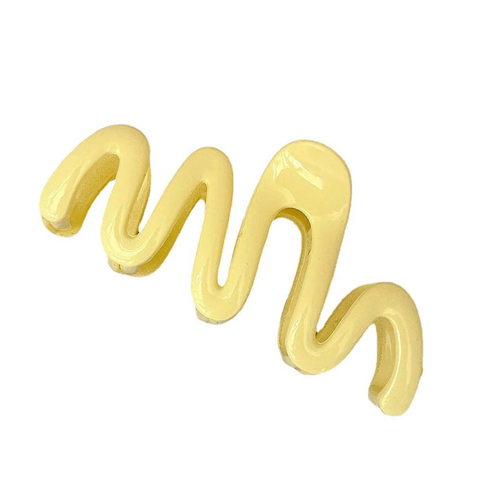 Wholesale Small niche design wave grip clip, back of head hair grip, disc hair clip, shark