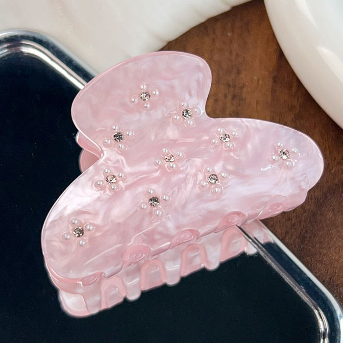 Wholesale Floral Acrylic Hair Clip - Trendy Fashion Accessory