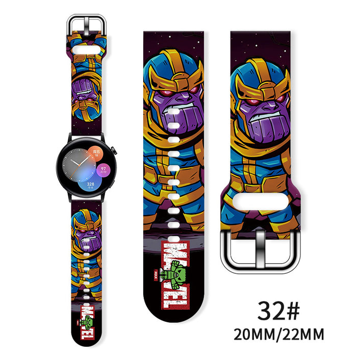 Wholesale Printed Silicone Watch Strap Wrist Strap JDC-WD-NuoQi066