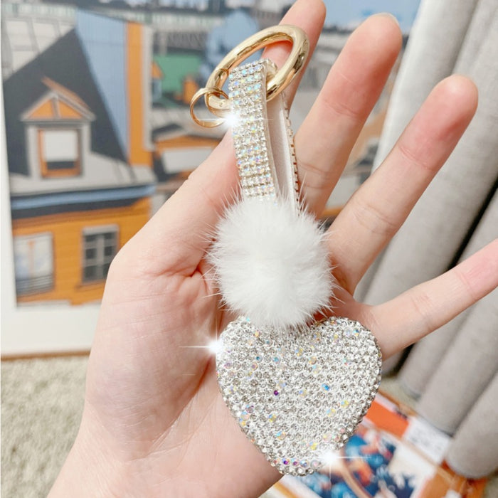 Wholesale Diamond Keychain Cute Cartoon Pendant JDC-KC-NaiLi001