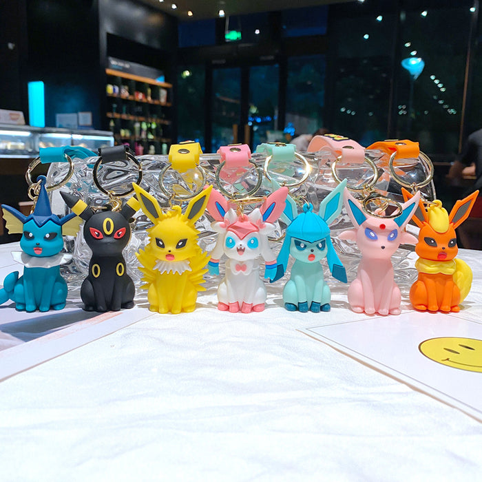 Wholesale Creative keychain cartoon figurine car keychain couple bag pendant
