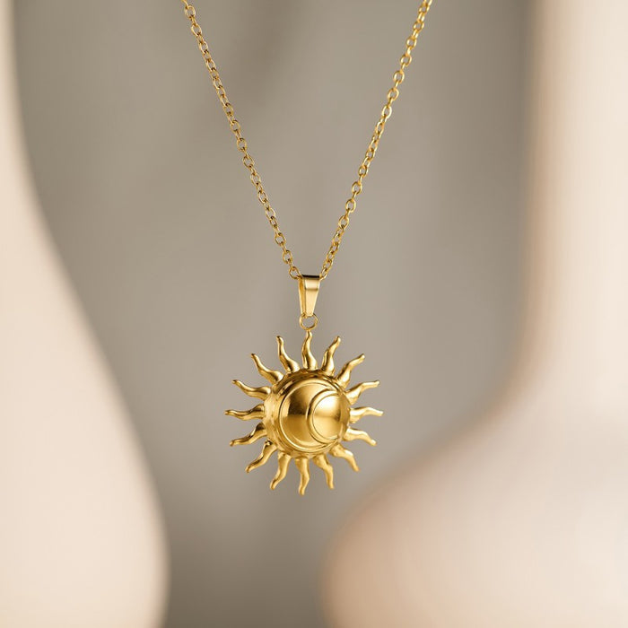 Wholesale Stainless Steel Gold Plated Clavicle Heart Necklace