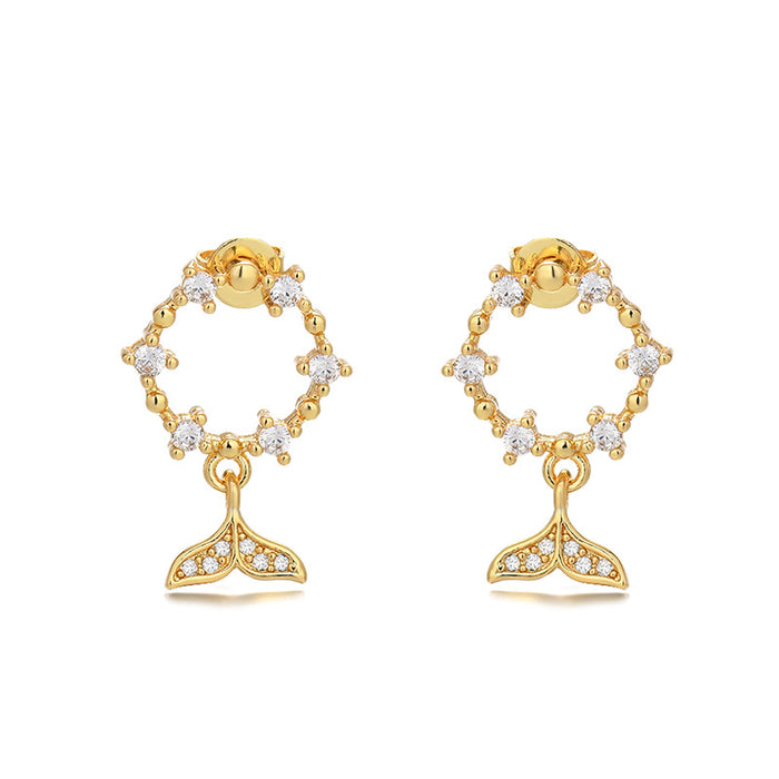 Wholesale High end earrings, fashionable and versatile, simple and niche design earrings