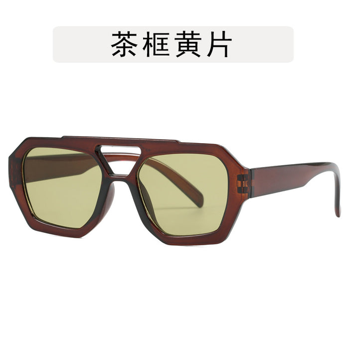 Wholesale Irregular contrasting sunglasses, retro sunglasses, personalized glasses