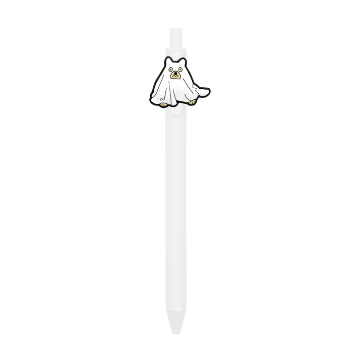 Wholesale  Ghost Polka Dot PVC Soft Gel Retractable Ballpoint Pen MOQ≥10