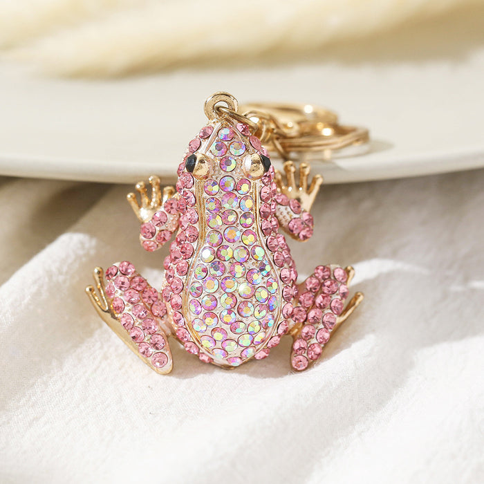 Wholesale Frog Diamond Alloy Keychain JDC-KC-ChaoK052