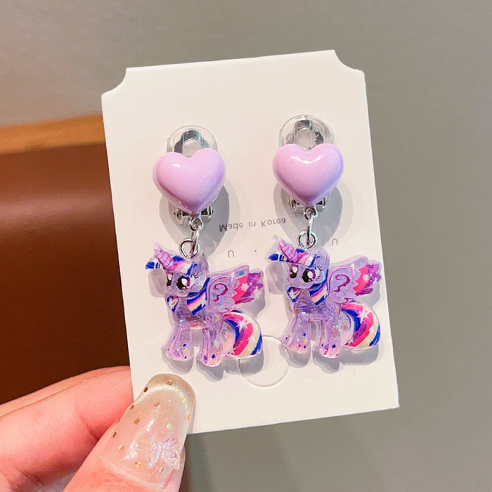 Wholesale Children' s Sweet Princess Jewelry Earrings