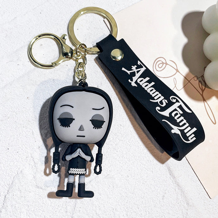 Wholesale Silicone Cartoon Doll Keychain JDC-KC-Qiwei012