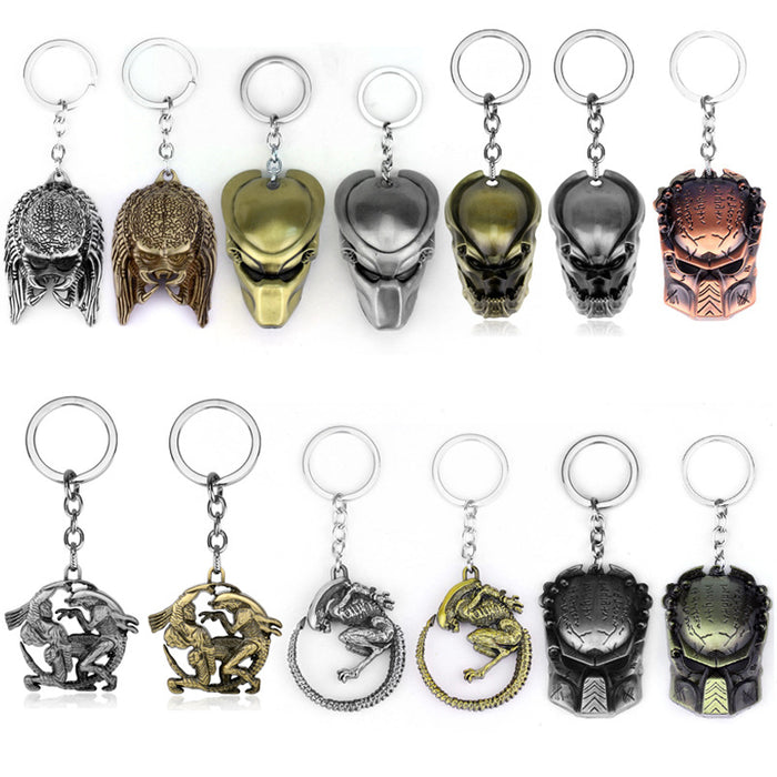 Wholesale Movie Peripheral Keychain Alien Alloy Key Chain Pendant JDC-KC-HeY021