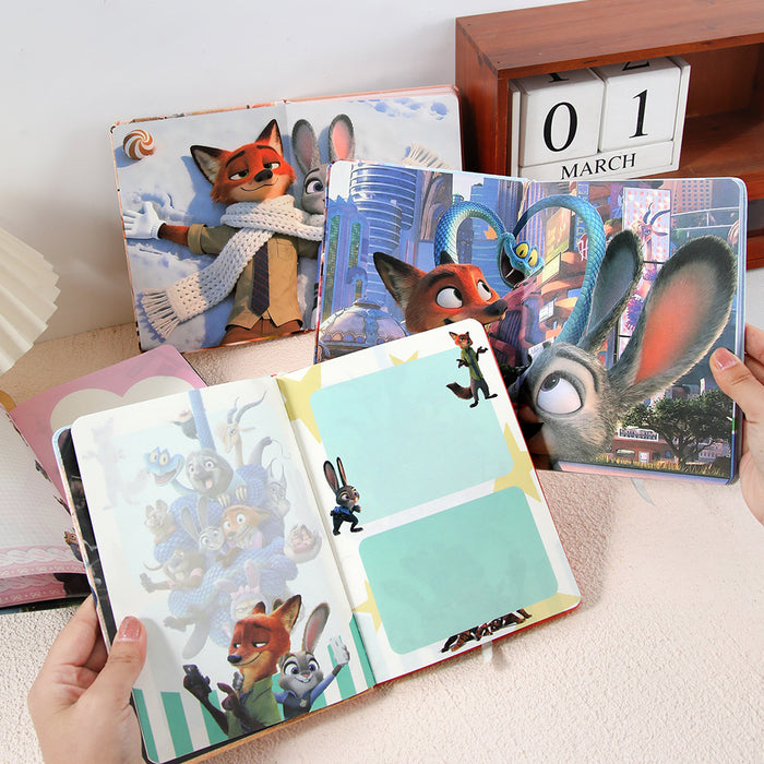 Wholesale 2pcs Cartoon A5 Notebook — Faux Leather CoverFull-Color Pages