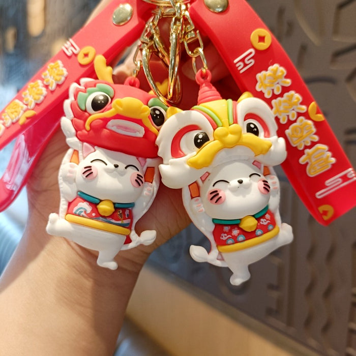 Wholesale Cartoon Silicone Doll Keychain JDC-KC-MingT184