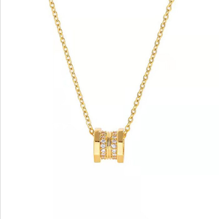 Wholesale Titanium steel necklace, heart-shaped necklace, collarbone necklace