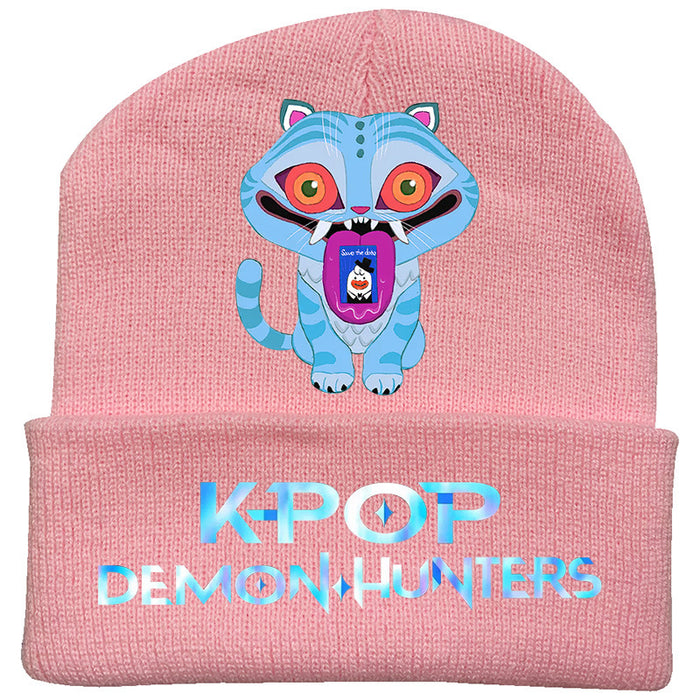Wholesale Couple' s knitted hat autumn and winter fleece hat outdoor warmth wool hat